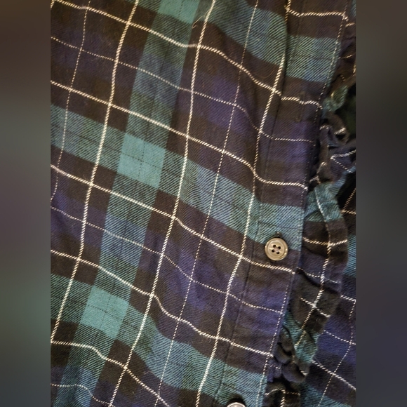 Gap Womens Plaid Tiered Mini Dress Medium - Picture 5 of 6